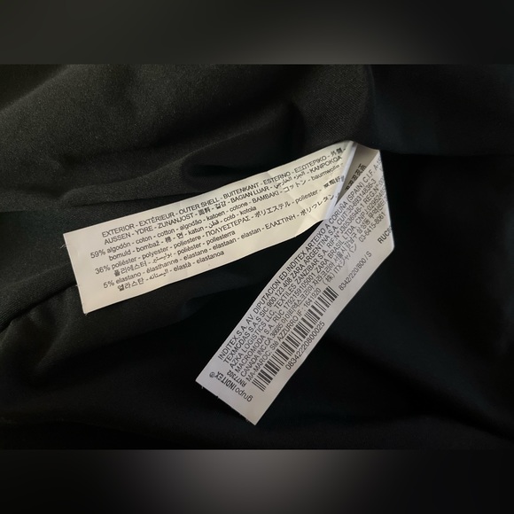 ZARA NWT Black Strapless Cut-Out COTTON Blend MIDI Dress Size Small - Picture 10 of 11